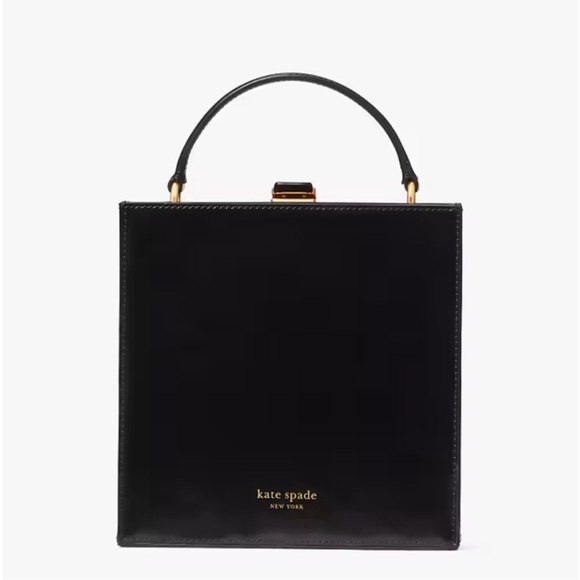 ♠️kate spade Fortune Favors Embellished 3D Top-handle Crossbody Bag, Black NWT - Picture 6 of 16